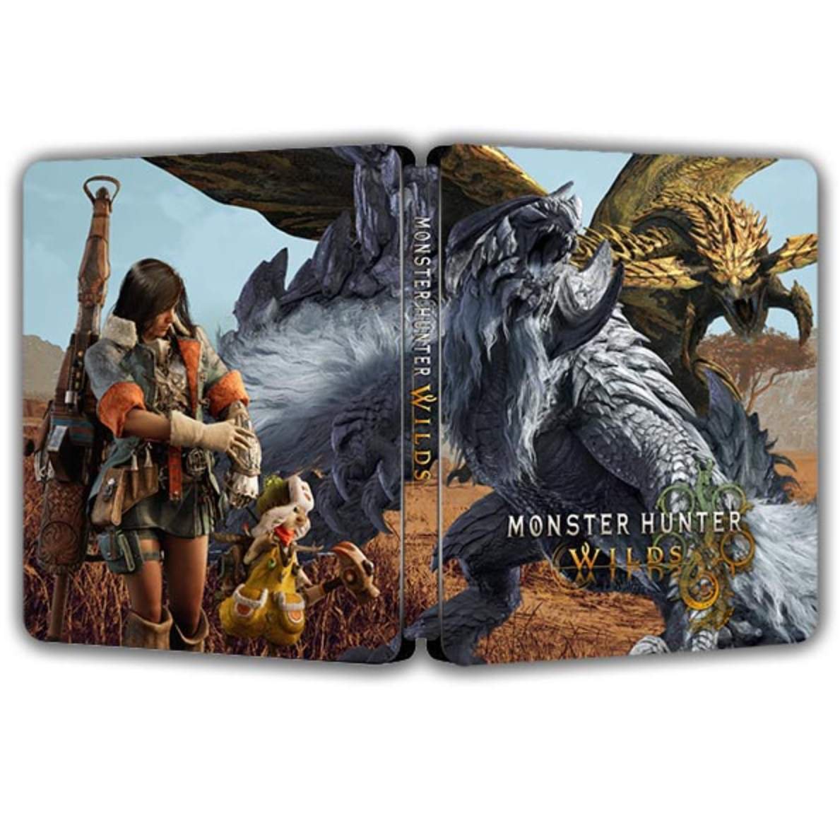 New Rare Limited Monster Hunter Wilds DE Edition G2 Steelbook Case Custom Made
