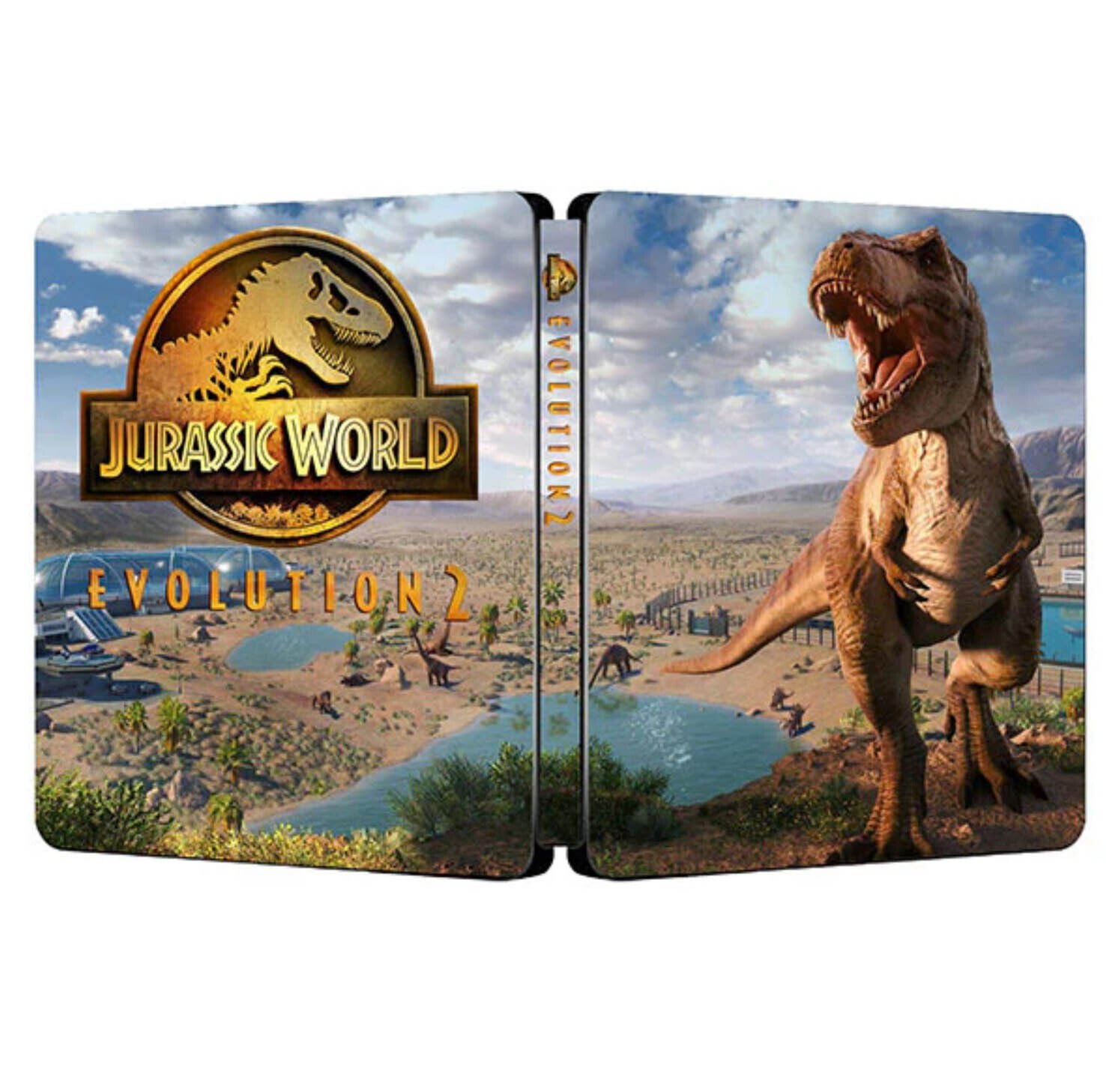 New Rare Limited Edition Jurassic World Evolution 2  Steelbook Case Custom Made