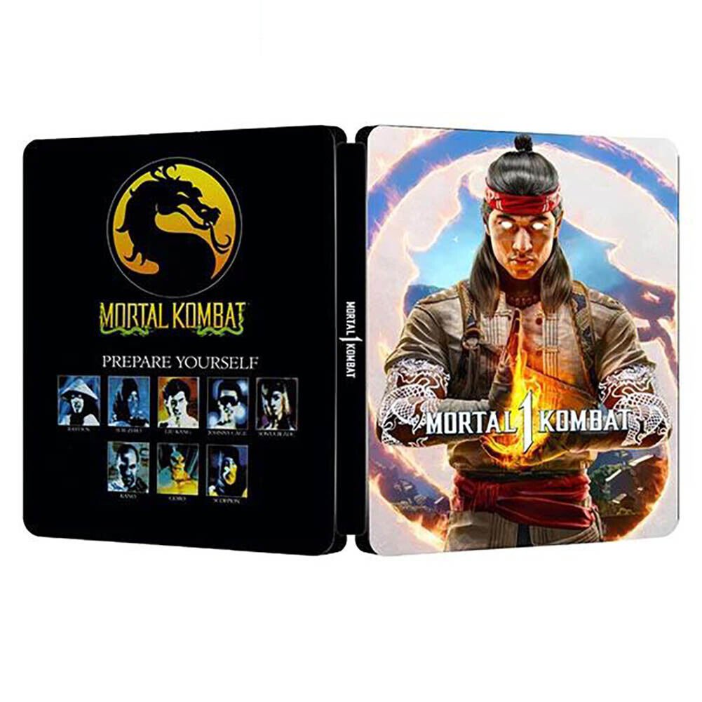 New Rare Limited Fire God Edition Mortal Kombat 1 G2 Steelbook Case Custom Made