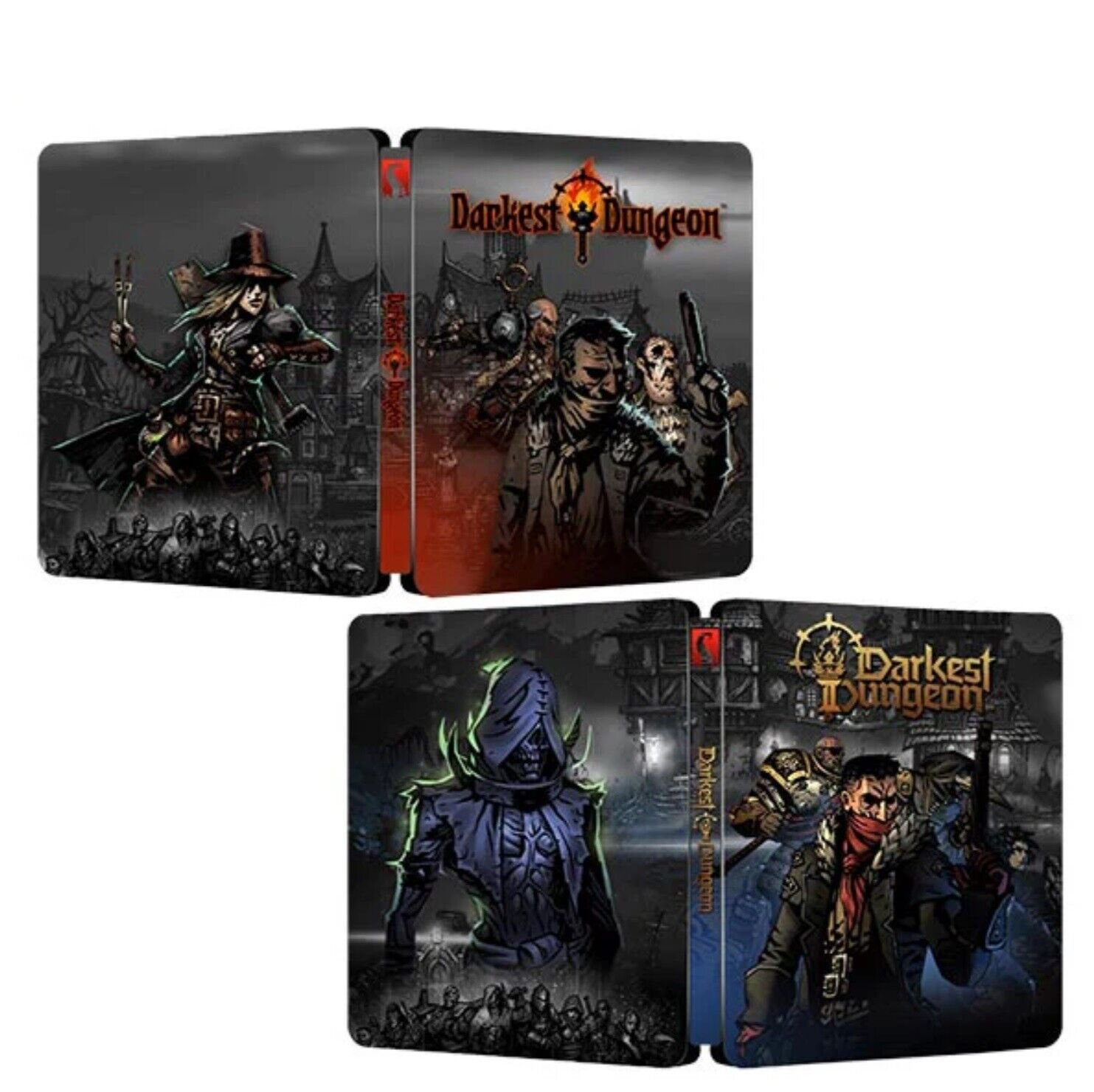 Darkest Dungeon I & II Apocalypse Edition Bundle 2X Steelbook Case Custom Made
