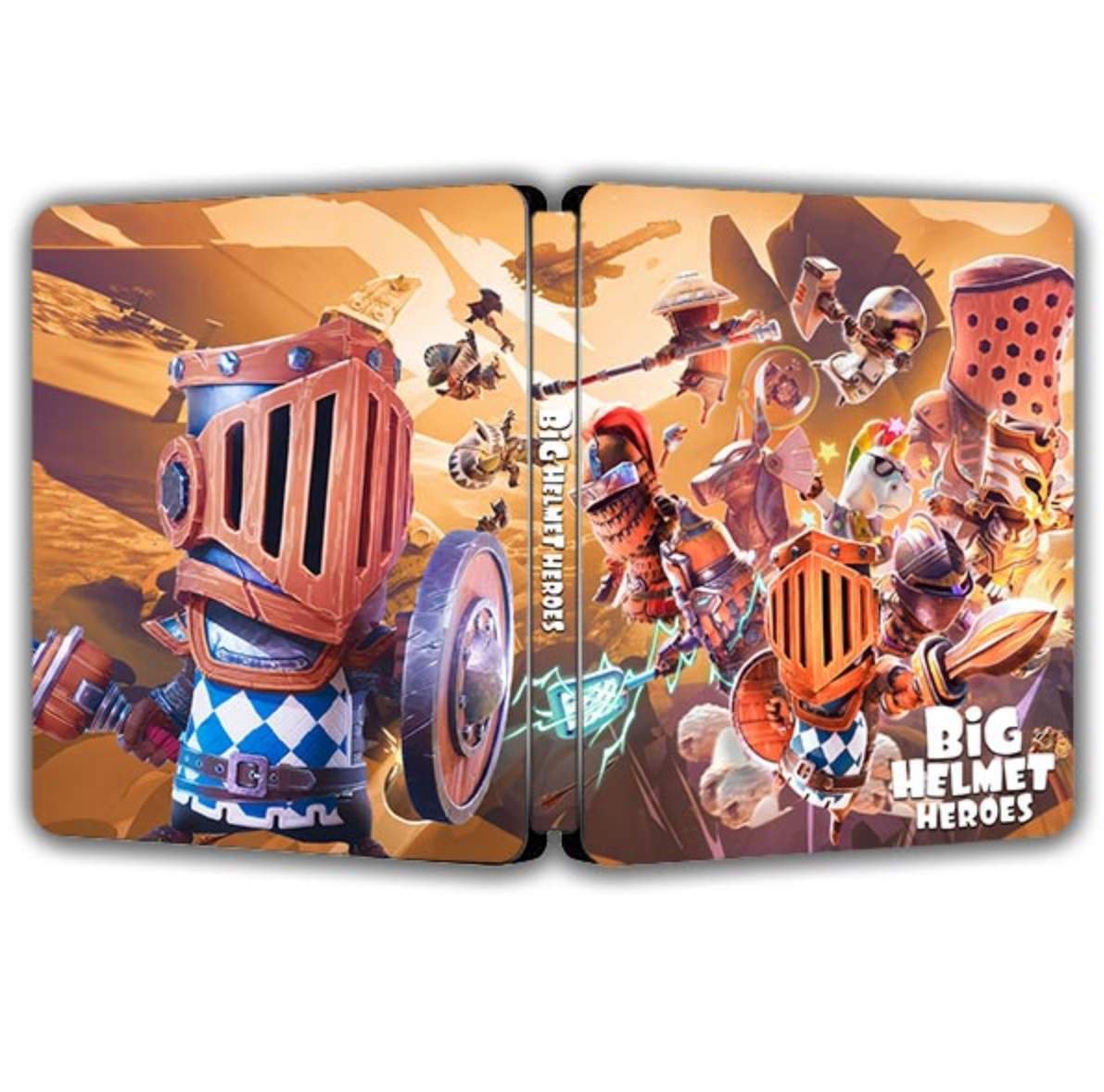New Rare Limited Edition Big Helmet Heroes Co-op Steelbook Case Custom Made