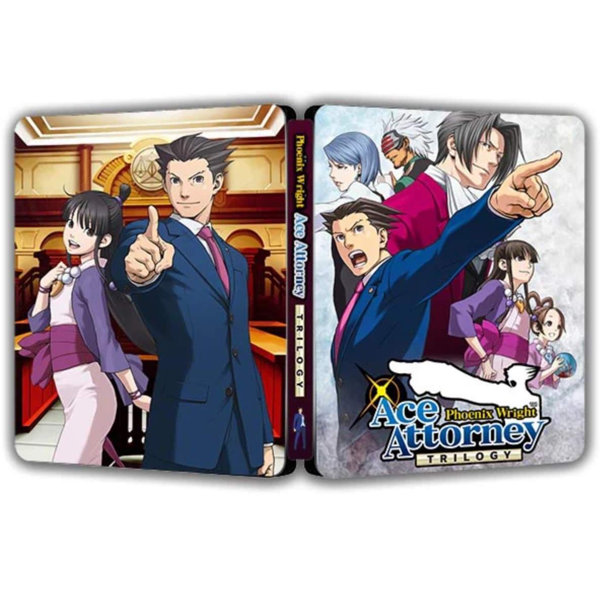 Limited Edition Phoenix Wright Ace Attorney Trilogy Steelbook Case Custom Made