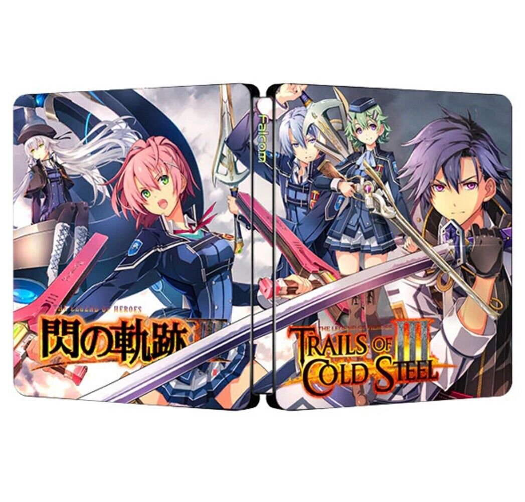 The Legend of Heroes Trails of Cold Steel III Falcom Steelbook Case Custom Made