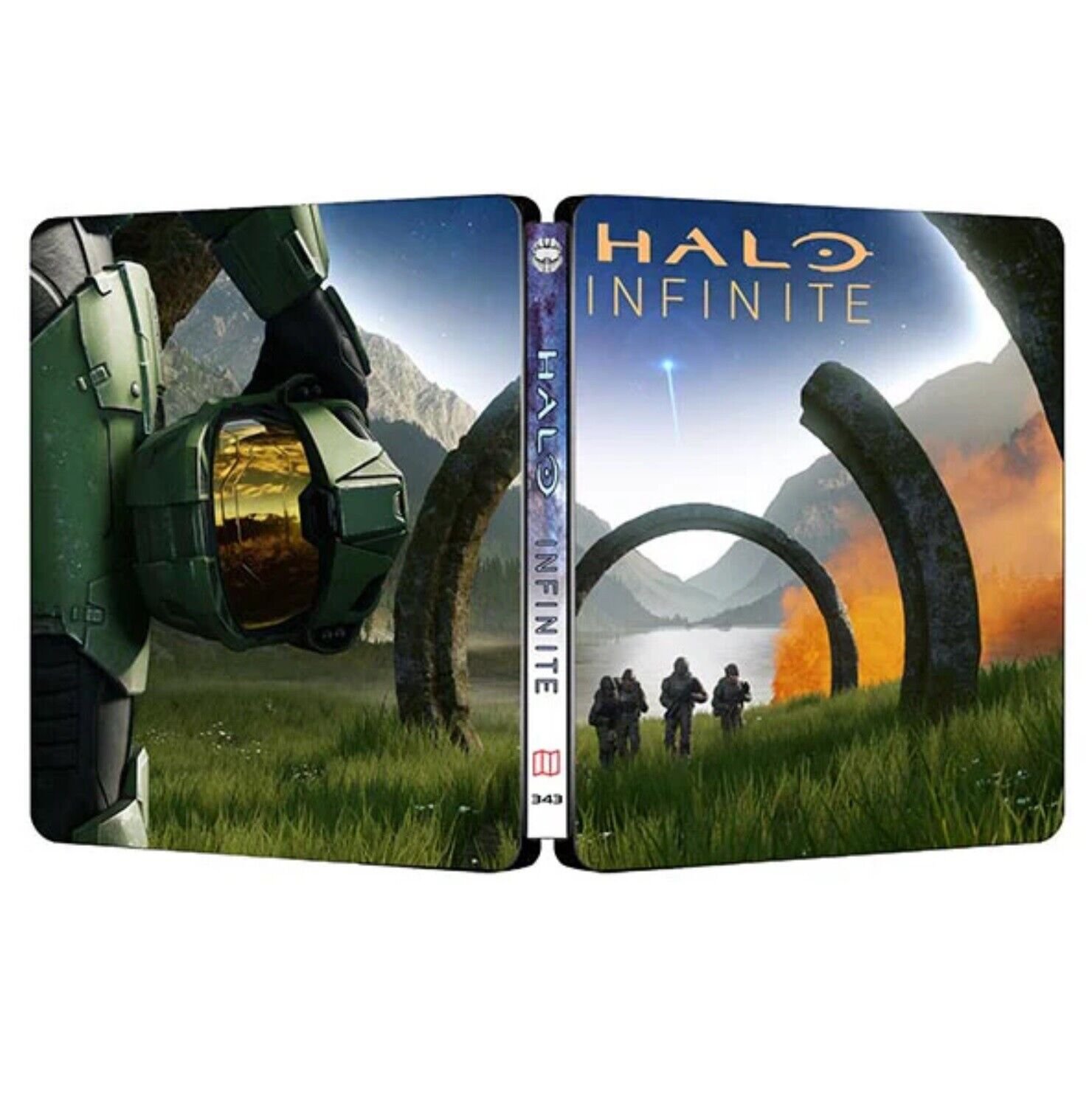 New Rare Limited Halo infinite UK Edition G2  Steelbook Case Custom Made No Game