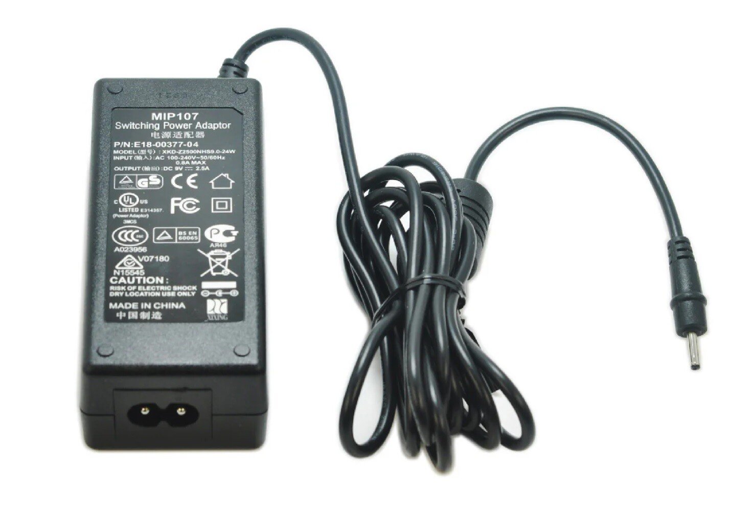 New Switching Power Adaptor MIP107 E18-00376-01 9V 2.5A 24W for Logic3
