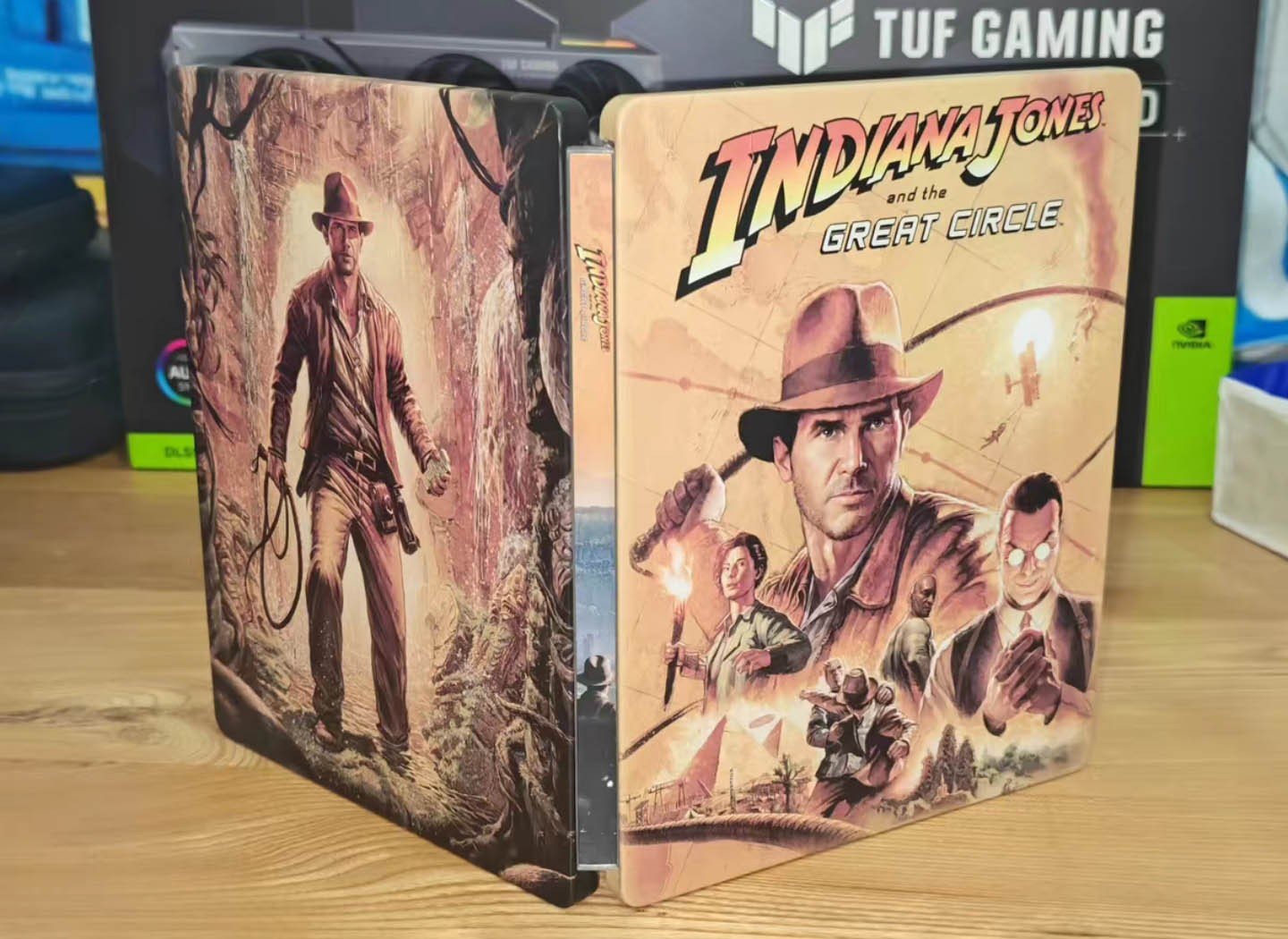 Custom Made Limited Edition Indiana Jones And The Great Circl Steelbook Case New
