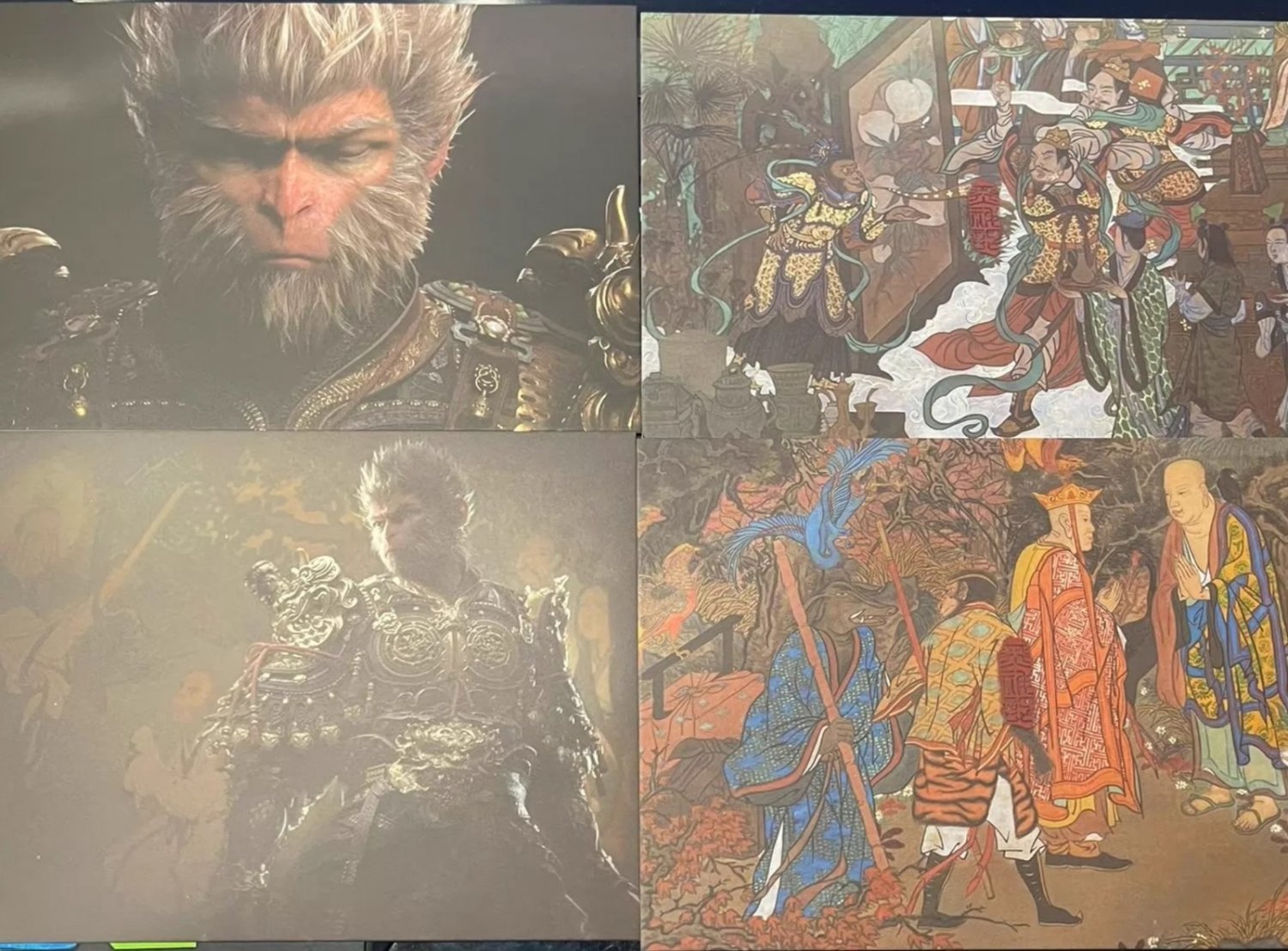 New Rare Official Limited Edition Black Myth Wukong 4X Post Card