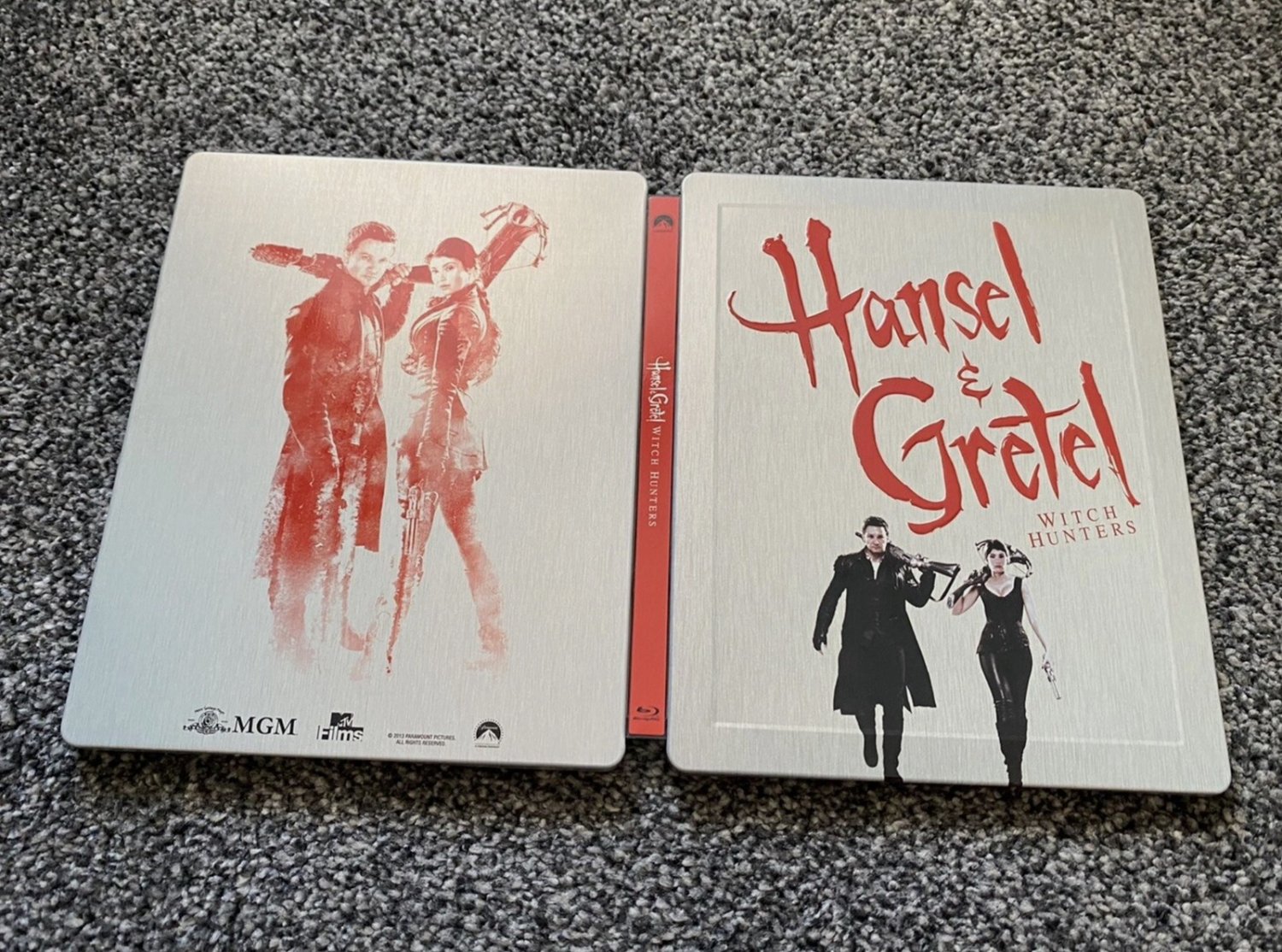 New Official Limited Hansel & Gretel: Witch Hunters Steelbook Case No Disc