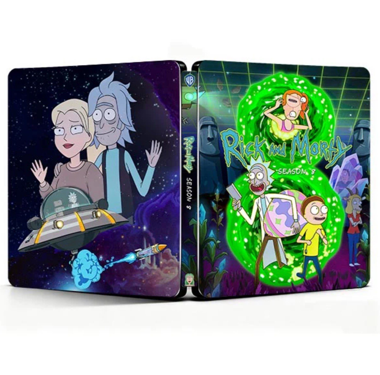 Custom Made Limited Edition WB Rick and Morty Season8 Steelbook Case New No Disc