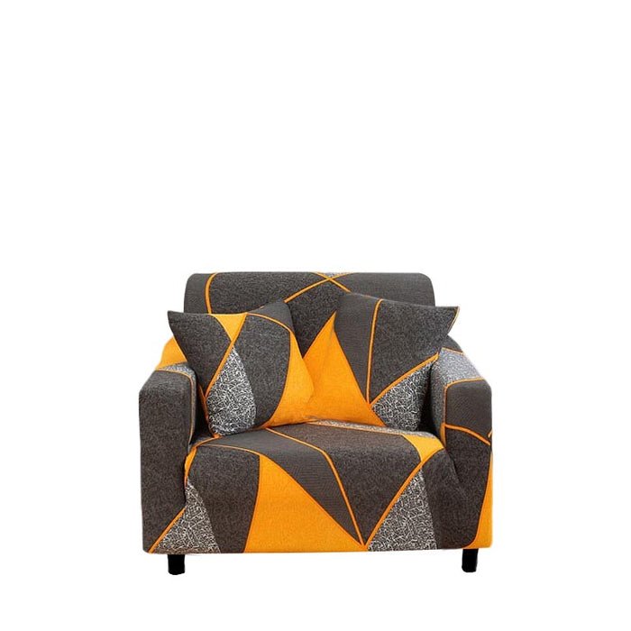 Anyseat 1 Seater Sofa Cover, Marigold, Elastic Stretch, Protective Slipcover