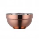 Anygleam Rose Gold Rice Bowls, 5 Pcs, Stainless Steel, Anti-Scald Cooking Bowls Anygleam Rose Gold Rice Bowls, 5 Pcs, Stainless Steel, Anti-Scald Cooking Bowls