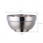 Anygleam Rose Gold Rice Bowls, 5 Pcs, Stainless Steel, Anti-Scald Cooking Bowls