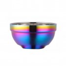 Anygleam Pink Rainbow Rice Bowls, 5 Pcs, Stainless Steel, Anti-Scald Cooking Bowls Anygleam Pink Rainbow Rice Bowls, 5 Pcs, Stainless Steel, Anti-Scald Cooking Bowls