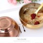 Anygleam Pink Rainbow Rice Bowls, 5 Pcs, Stainless Steel, Anti-Scald Cooking Bowls