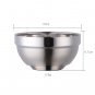 Anygleam Pink Rainbow Rice Bowls, 5 Pcs, Stainless Steel, Anti-Scald Cooking Bowls