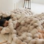 Anycozy Thick Fur Winter Sofa Bed Blanket