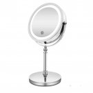 Anyvogue 7in Desktop Wall Mounted Smart LED Makeup Mirror Adjustable 7x Magnification USB Type