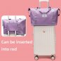Anymom Mommy Diaper Bag Pink Waterproof Handbag Expandable Size With Zipper
