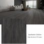 ANYHOUZ 10pcs Vinyl Floor Tile Smudge Black Pattern Waterproof