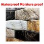 ANYHOUZ 10pcs Vinyl Wall Tile, Floral Textured Pattern, Waterproof