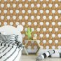 ANYHOUZ 10pcs Brown Vinyl Wall Tile, Waved Wood Pattern, Waterproof