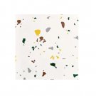 ANYHOUZ 10pcs Vinyl Floor Tile Multi-Colored Patch Pattern Waterproof