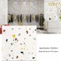 ANYHOUZ 10pcs Vinyl Floor Tile Multi-Colored Patch Pattern Waterproof