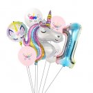 Anyparty Balloons Rainbow Number Set Unicorn Theme