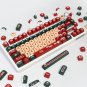 ANYMOB Keycap Keyboard Red Black 130 Keys Sublimation Switch Touch Keys