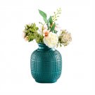 ANYDECO Flower Vase Blue Medium Nordic Plastic Pot Home Decor ANYDECO Flower Vase Blue Medium Nordic Plastic Pot Home Decor