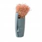 ANYDECO Flower Vase Navy Blue Large Half Face Nordic Plastic Pot Table Decor