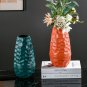 ANYDECO Flower Vase Coral Red Large Meteorite Nordic Style Table Decor