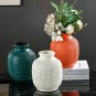 ANYDECO Flower Vase Blue Medium Nordic Plastic Pot Home Decor