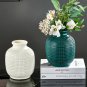 ANYDECO Flower Vase Blue Medium Nordic Plastic Pot Home Decor