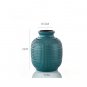 ANYDECO Flower Vase Blue Medium Nordic Plastic Pot Home Decor