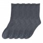 Anyfootwear 5 Pairs Black Socks, Size 2&acirc;��6, Cotton, Long Casual Office Sports