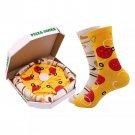 Anyfootwear Fashion Socks, Red Mustard, Size 5–11, Pizza Design, Cotton, Skate Style Anyfootwear Fashion Socks, Red Mustard, Size 5–11, Pizza Design, Cotton, Skate Style