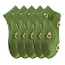 Anyfootwear 5 Pairs Women’s Socks, Size 5–9, Green Avocado, Cotton Ankle, Breathable Anyfootwear 5 Pairs Women’s Socks, Size 5–9, Green Avocado, Cotton Ankle, Breathable