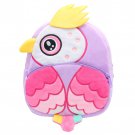 Anypack 3D Purple Owl Backpack Cute Animal With Cartoon Designs Children Toddler Plush Bag