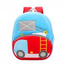 Anypack 3D Blue Ladder Car Backpack, Kids School Bag, Cartoon Plush, Boys & Girls