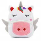 Anypack 3D White Unicorn School Backpack - Kids Magical Plush Bag