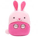 Anypack 3D Pink Rabbit Backpack, Kids School Bag, Cartoon Plush, Boys & Girls