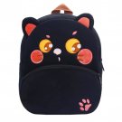 Anypack 3D Black Cat Backpack, Kids School Bag, Cartoon Plush, Boys & Girls
