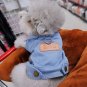 Anypet Pet Clothes Blue Denim Coat Jacket Costume with Leash Ring for Special Occasion