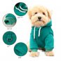 Anypet Pet Clothes, Gray Fleece Hoodie Jacket, Warm, Back Pockets, Winter Wear