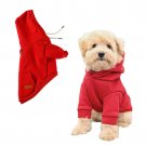 ANYPET Warm Fleece Hoodie - Pet Sweatshirt with Back Pockets