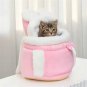 Anypet Large, Medium, Smal Pink Outdoor Pet Carrier Nest with Ear Hoodie