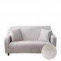 Anyseat 3-Seater Sofa Cover, Dirty White, Elastic Stretch, Protective Slipcover