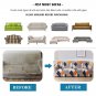 Anyseat 3-Seater Sofa Cover, Dirty White, Elastic Stretch, Protective Slipcover