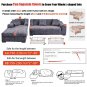 Anyseat 3-Seater Sofa Cover, Dirty White, Elastic Stretch, Protective Slipcover